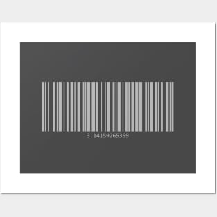 Barcode with Pi Posters and Art